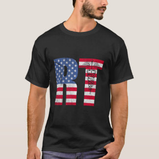 Respiratory Therapy American Flag Rt Respiratory T T-Shirt
