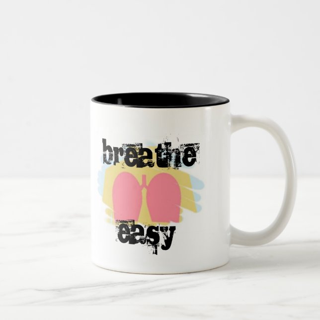 Respiratory Therapy Breathe Easy Lungs Mug RT (Right)