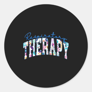 Respiratory Therapy Funny Therapist Rt Classic Round Sticker