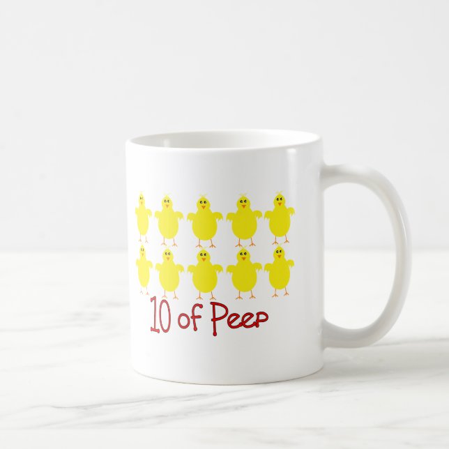 Respiratory Therapy Gifts "10 of PEEP"  Funny Coffee Mug (Right)
