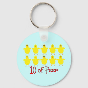 Respiratory Therapy Gifts "10 of PEEP"  Funny Key Ring