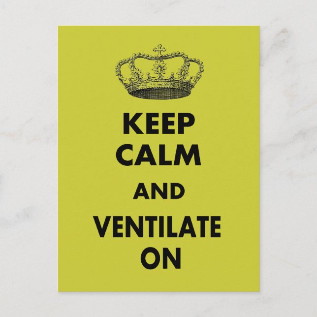 Respiratory Therapy Gifts "Keep Calm and..." Postcard (Front)