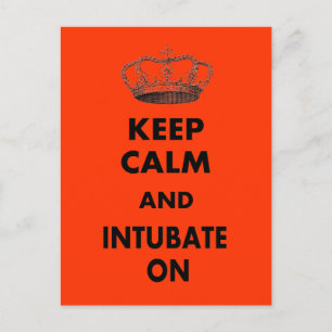 Respiratory Therapy Gifts "Keep Calm and..." Postcard
