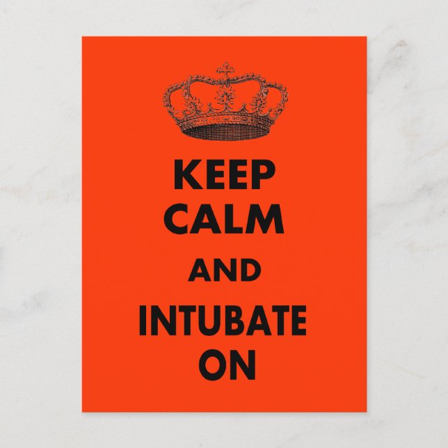 Respiratory Therapy Gifts "Keep Calm and..." Postcard (Front)