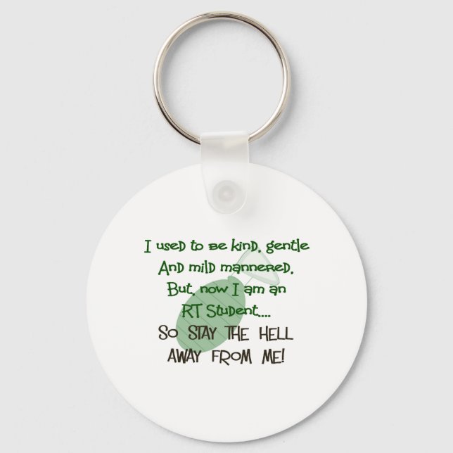 Respiratory Therapy Student Hilarious Gifts Key Ring (Front)