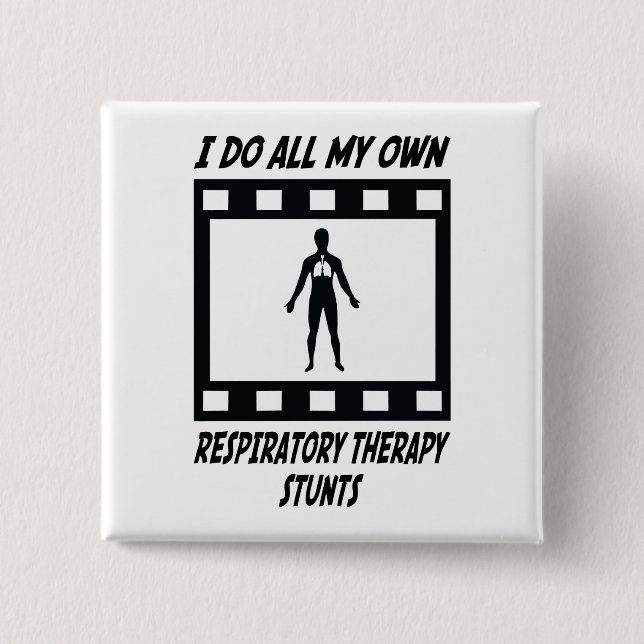 Respiratory Therapy Stunts 15 Cm Square Badge (Front)