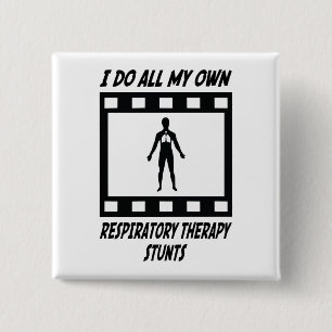Respiratory Therapy Stunts 15 Cm Square Badge