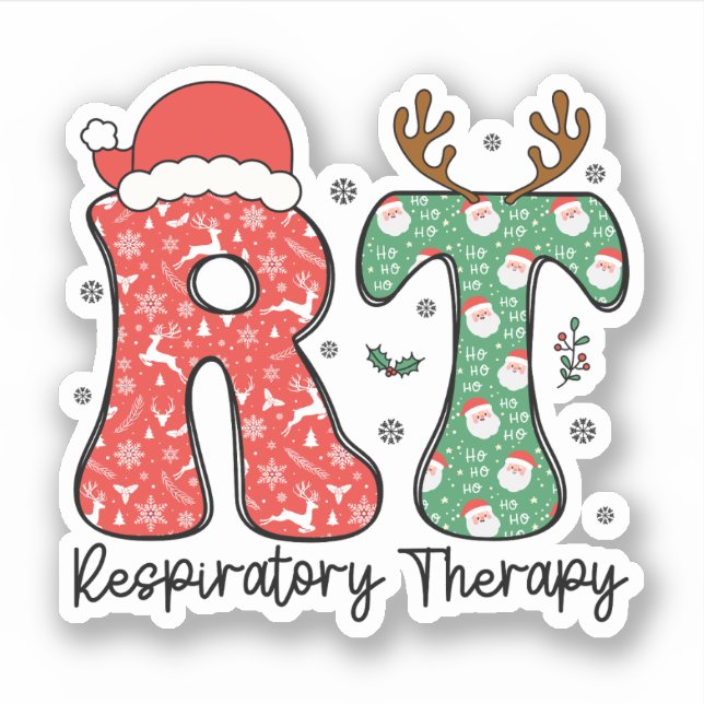 Respiratory Therapy Therapist RT Christmas  (Front)