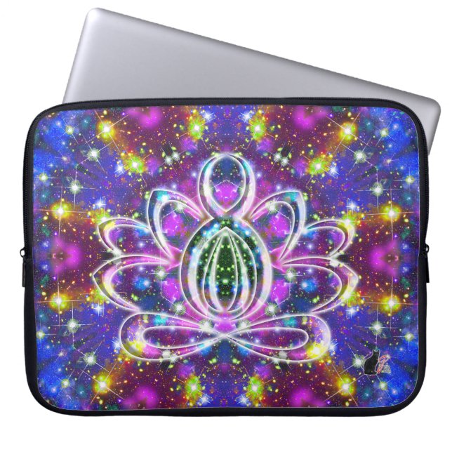 Resplendent Zen Lotus Laptop Sleeve (Front)