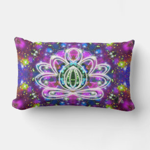 Resplendent Zen Lotus Lumbar Cushion