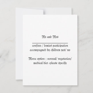 response card amaryllis wedding Red