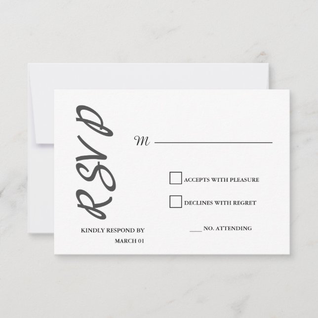 Response Reply Modern Plain Minimalist Simple (Front)