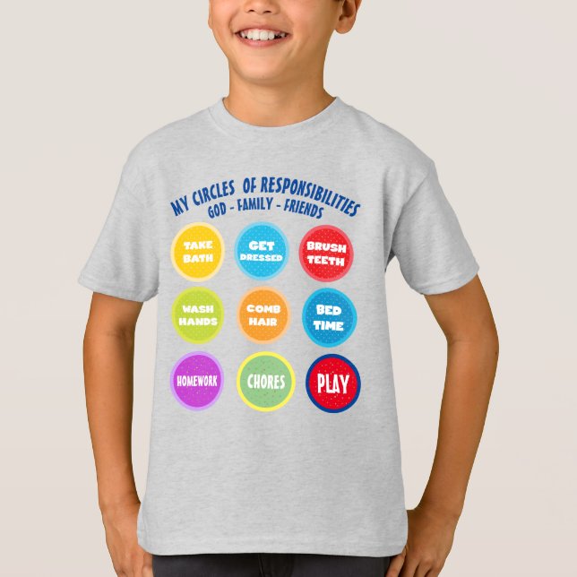Responsibility  Kids' Basic T-Shirt (Front)