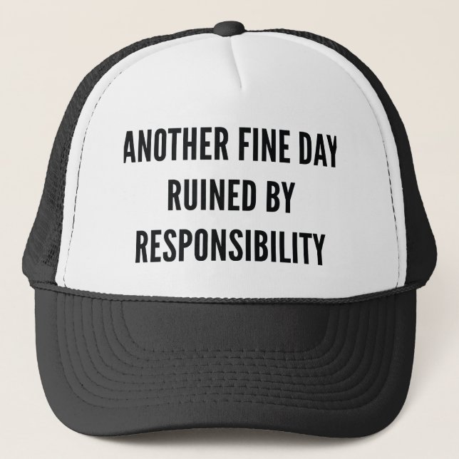Responsibility Trucker Hat (Front)