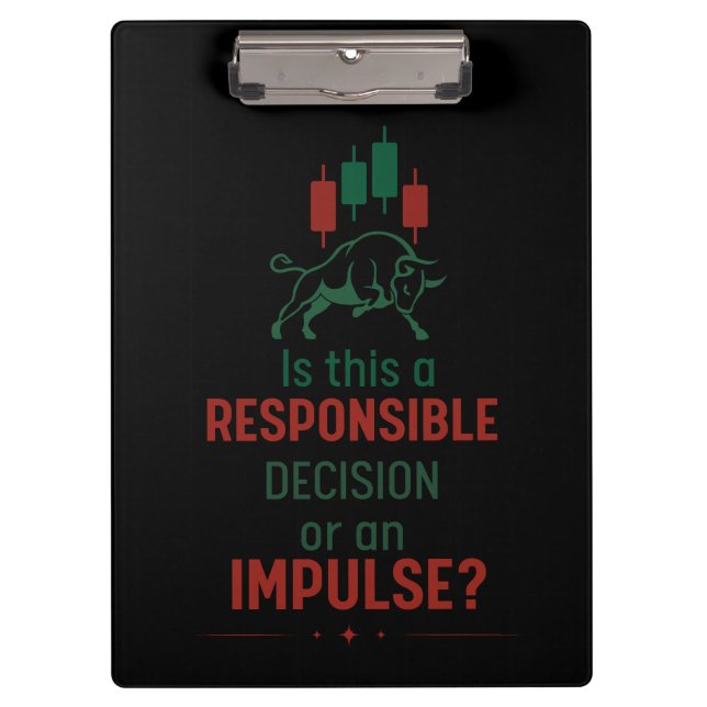 Responsible Decision – Trading Discipline Clipboard (Front)