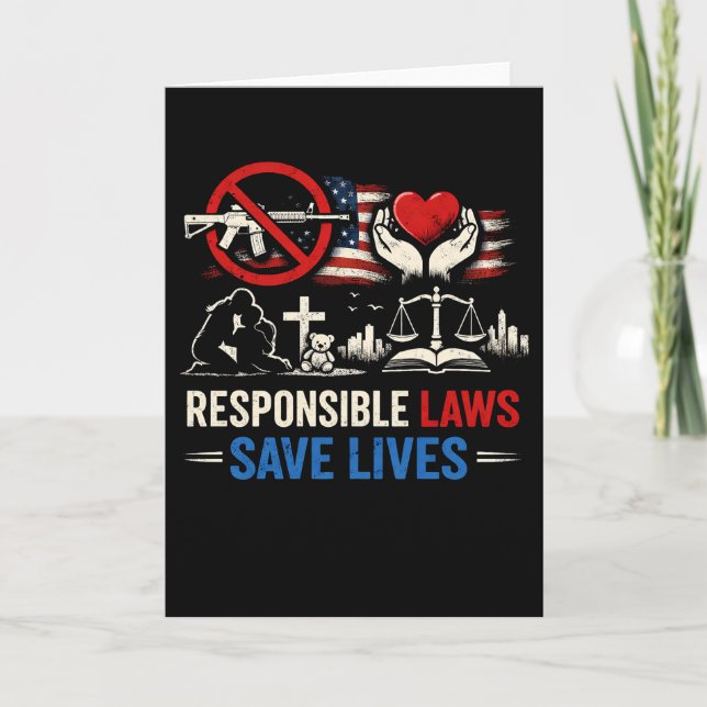 Responsible Laws Save Lives Holiday Card (Front)