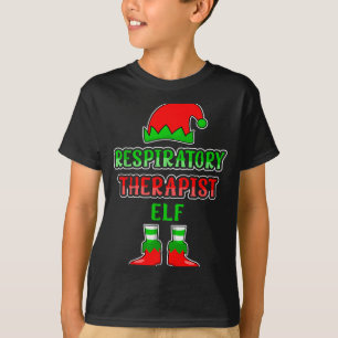 Resratory Therast Elf Resratory Therapy Christmas  T-Shirt