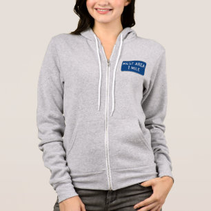 Rest Area Road Sign Hoodie