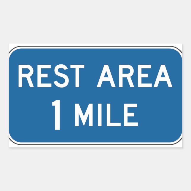 Rest Area Sign Stickers (Front)
