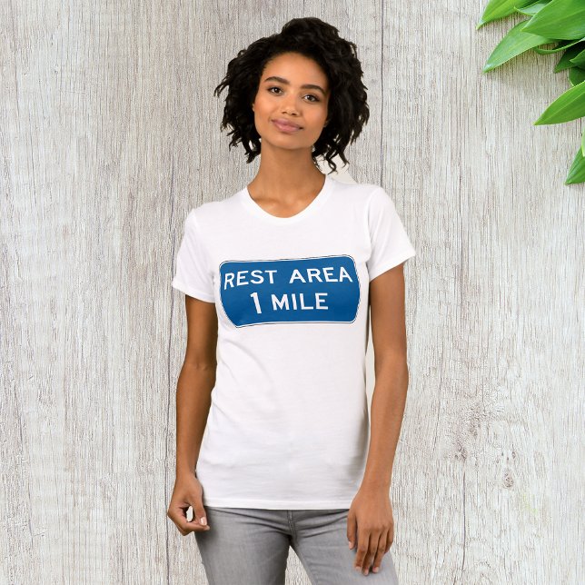 Rest Area Sign Womens T-Shirt (Creator Uploaded)
