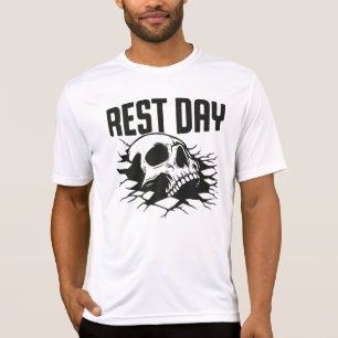 Rest Day Skull Gym T-Shirt