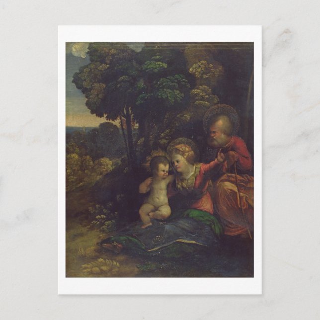 Rest During the Flight into Egypt, c.1510-12 (oil Postcard (Front)