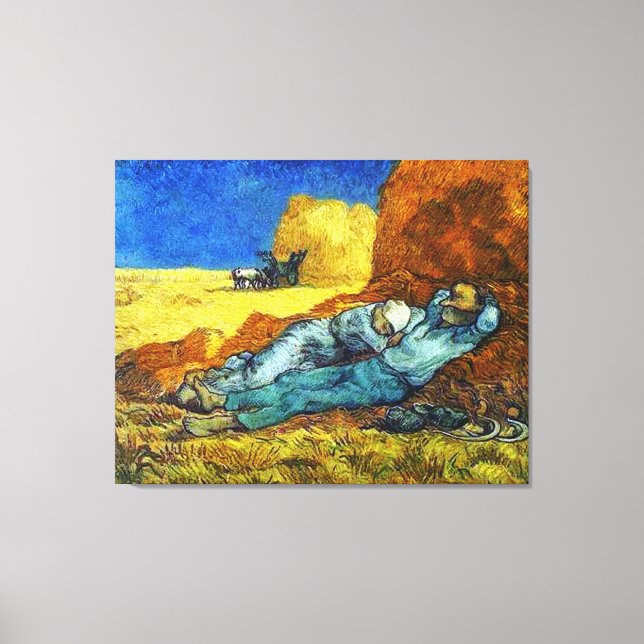 Rest  from Work Vincent van Gogh Canvas Print (Front)