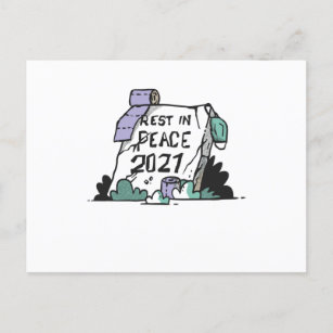 Rest in Peace 2021 Postcard