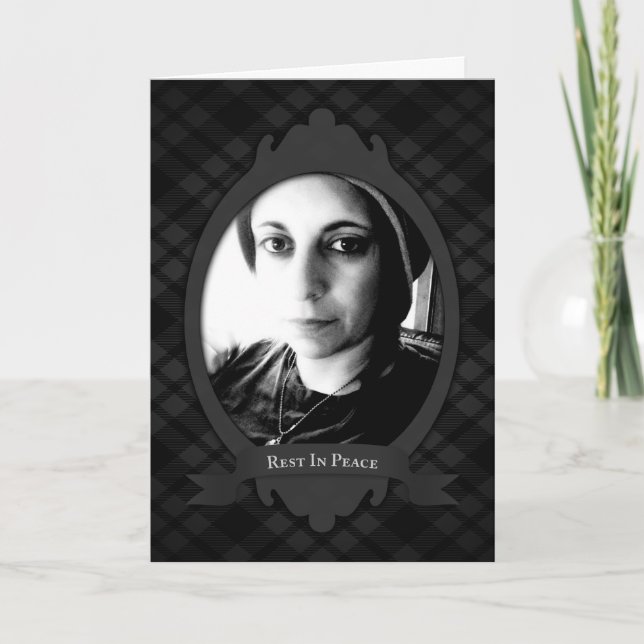 rest in peace funeral service announcements (Front)