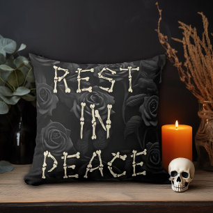 Rest in Peace Gothic  Cushion