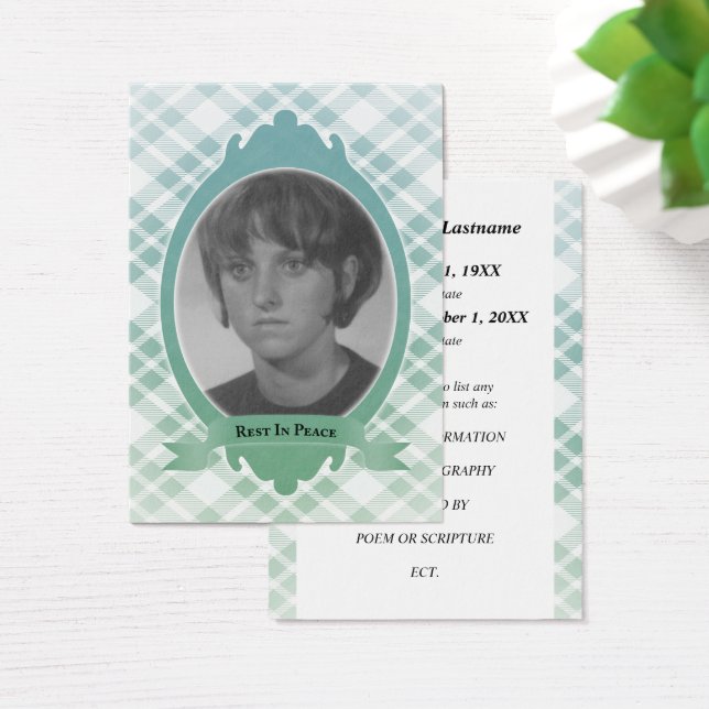 rest in peace memorial announcements (Desk)