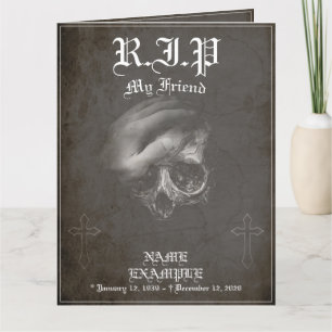 Rest in Peace my Friend - vintage Card