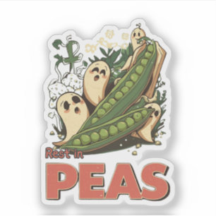 Rest in Peas Creepy Veggie Halloween Food Pun