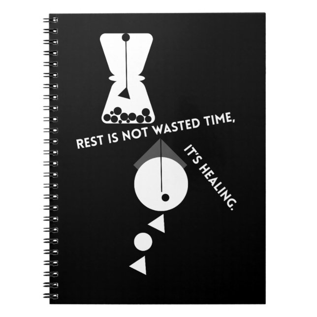 Rest Is Not Wasted Time – Healing Journal (Front)