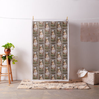 Rest Of The Night by Alphonse Mucha Fabric