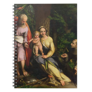 Rest on the Flight into Egypt, c.1515 (oil on canv Spiral Notebook