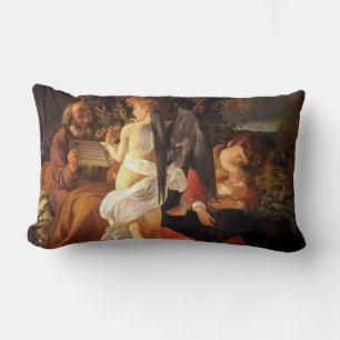Rest on the Flight into Egypt (Caravaggio) Lumbar Cushion