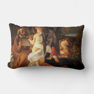 Rest on the Flight into Egypt (Caravaggio) Lumbar Cushion