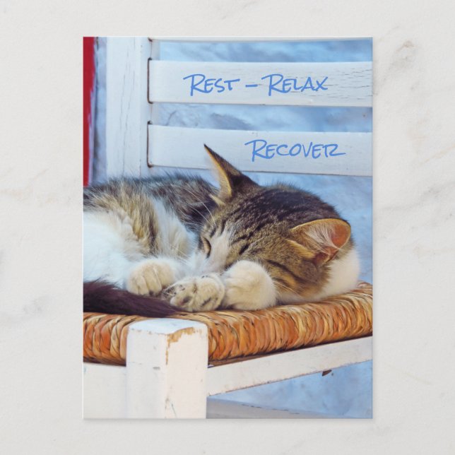 Rest Relax Recover Postcard (Front)