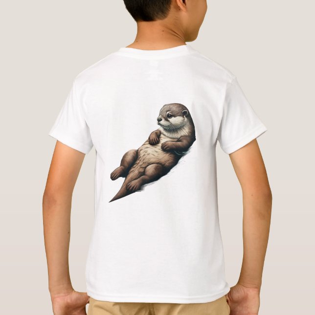 Rest & Relaxation: Otter on the Move T-Shirt (Back)