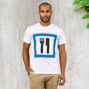 Rest Stop Sign Mens T-Shirt