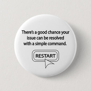 Restart 6 Cm Round Badge