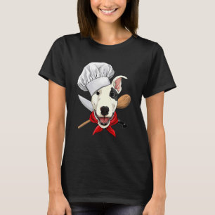 Restaurant Bull Terrier Chef Cook Kitchen Cooking  T-Shirt