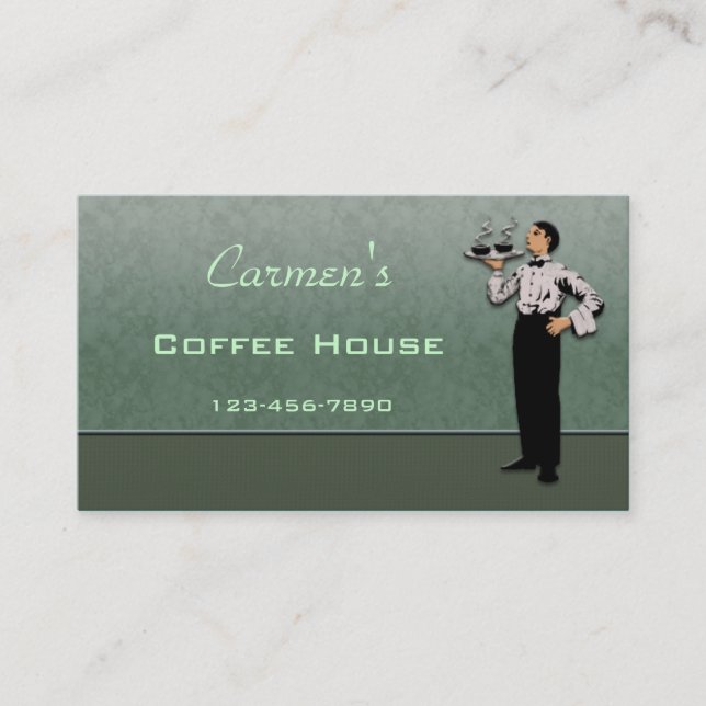 Restaurant  Business Card (Front)