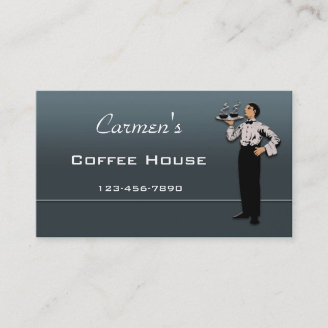 Restaurant  Business Card (Front)