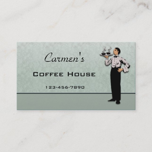 Restaurant  Business Card (Front)