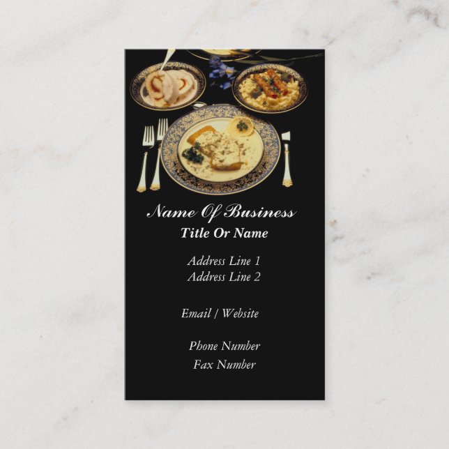 Restaurant Business Card (Front)