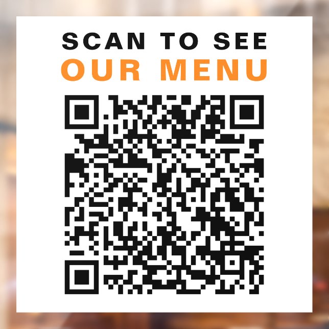 Restaurant Cafe Menu QR Code White (Sheet 2)