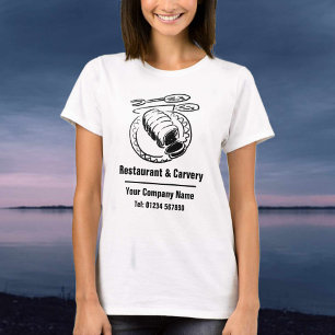 Restaurant & Carvery Cartoon to Personalise T-Shirt
