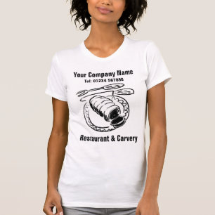 Restaurant & Carvery Illustration to Personalise T-Shirt
